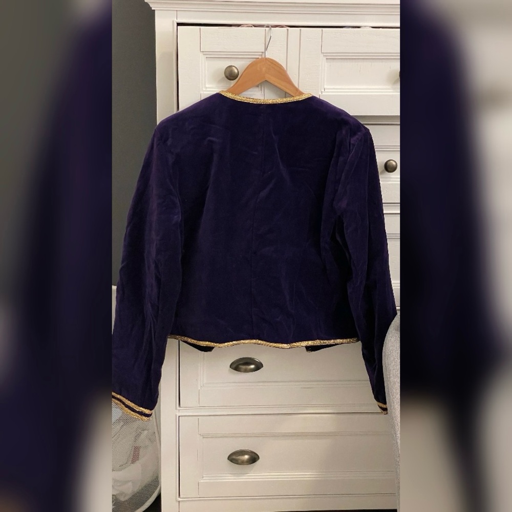Reclaimed Vintage Purple and Gold Jacket - Picture 4 of 4